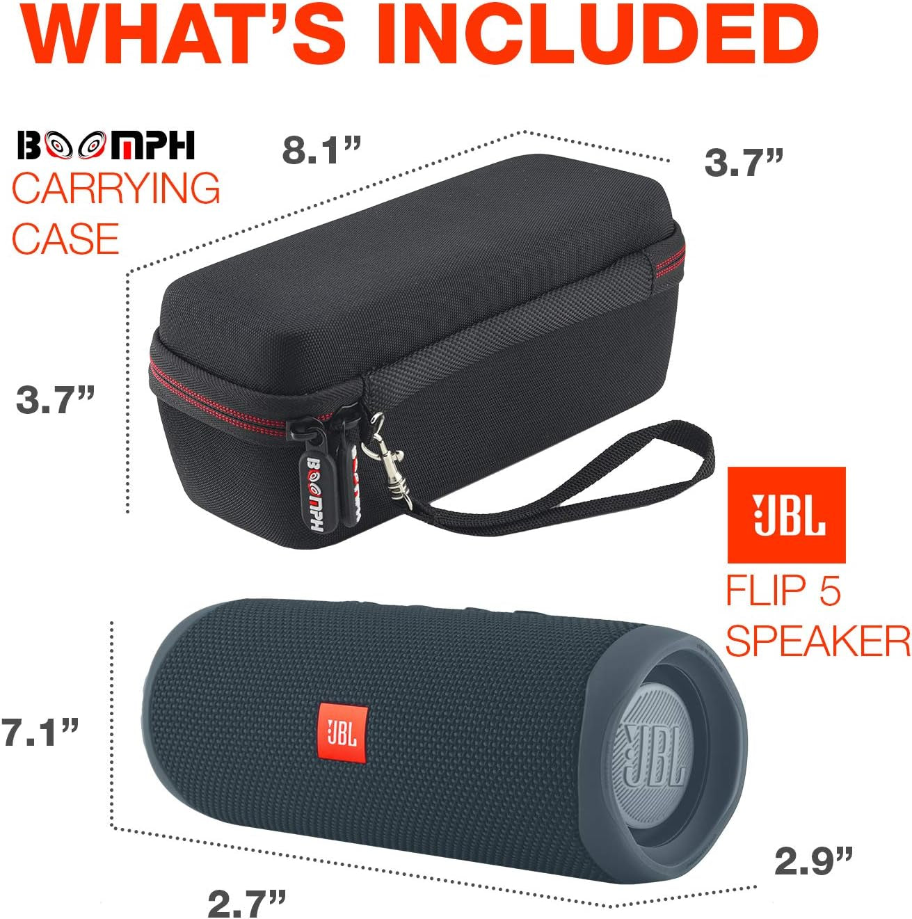 Flip 5: Portable Wireless Bluetooth Speaker, IPX7 Waterproof - Blue