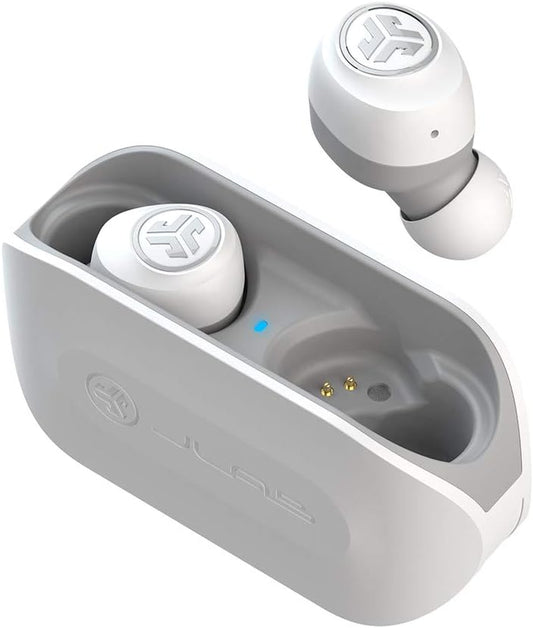 Go Air True Wireless Bluetooth Earbuds + Charging Case, Dual Connect, IP44 Sweat Resistance, Bluetooth 5.0 Connection, 3 EQ Sound Settings Signature, Balanced, Bass Boost (White)